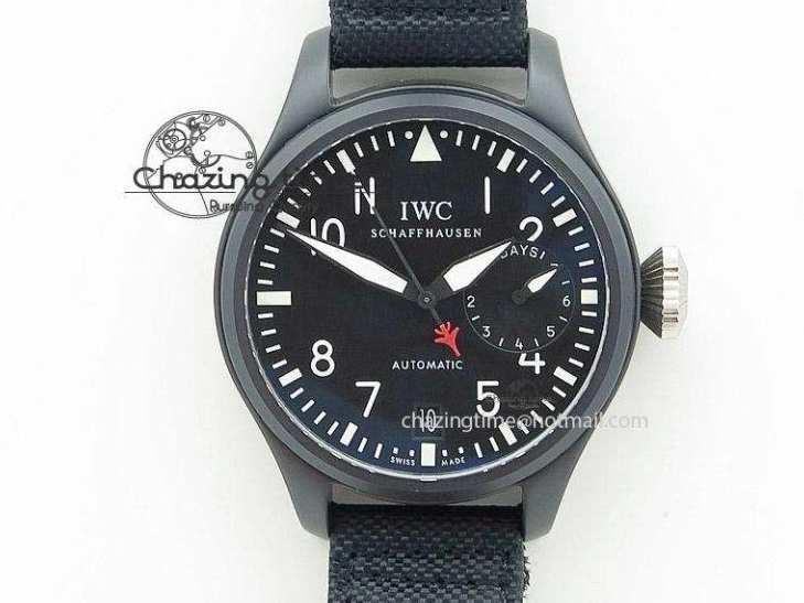 MIROTIME 1226 HighQuality Mark XVIII IW327010 SS M+F 1:1 Best Edition Brown Dial on Brown Leather Strap A 7049